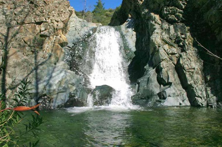 Machairas Mountains, waterfall.